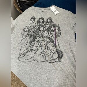 Target Gray Short Sleeve Disney princess Tee